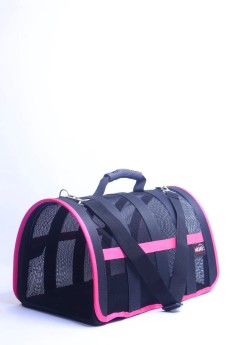 Migno Pet - 0542 220 38 06 | MİGNO Astra Fileli Model Kedi Köpek Taşıma Çantaları - Pembe