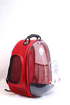 Migno Pet - 0542 220 38 06 | MİGNO Nexus Astronot Model Kedi Köpek Taşıma Çantaları - Kırmızı