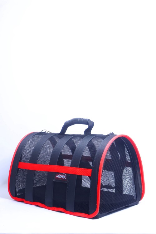 Migno Pet - 0542 220 38 06 | MİGNO Astra Fileli Model Kedi Köpek Taşıma Çantaları - Kırmızı
