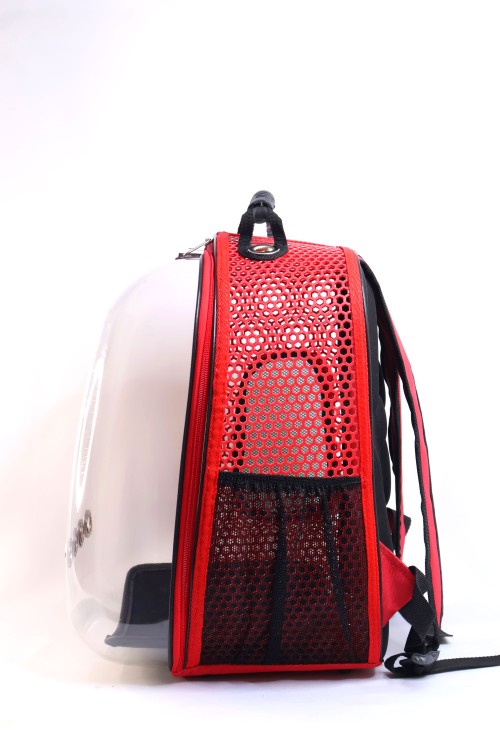 Migno Pet - 0542 220 38 06 | MİGNO Zenith Astronot Model Kedi Köpek Taşıma Çantaları - Kırmızı