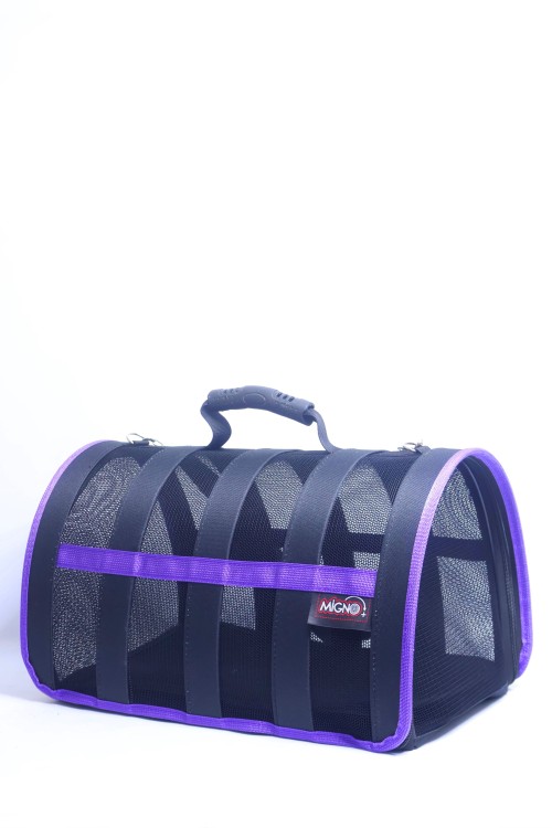 Migno Pet - 0542 220 38 06 | MİGNO Astra Fileli Model Kedi Köpek Taşıma Çantaları - Mor