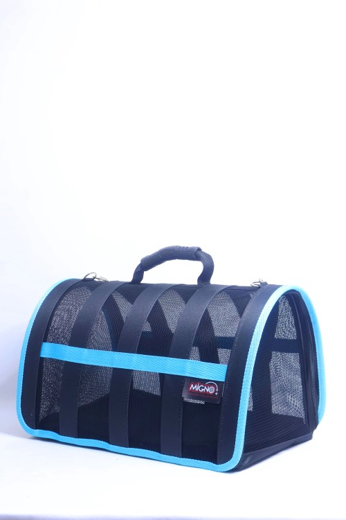 Migno Pet - 0542 220 38 06 | MİGNO Astra Fileli Model Kedi Köpek Taşıma Çantaları - Turkuaz