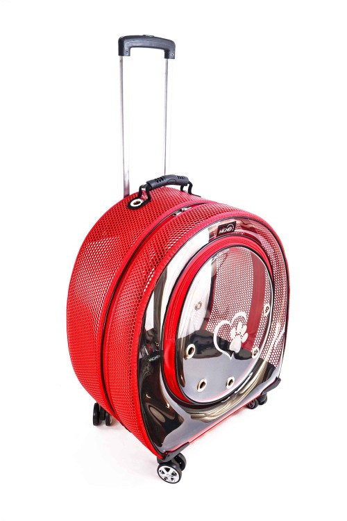 Migno Pet - 0542 220 38 06 | MİGNO Jumbo Model Kedi Köpek Taşıma Çantası Fileli Kırmızı