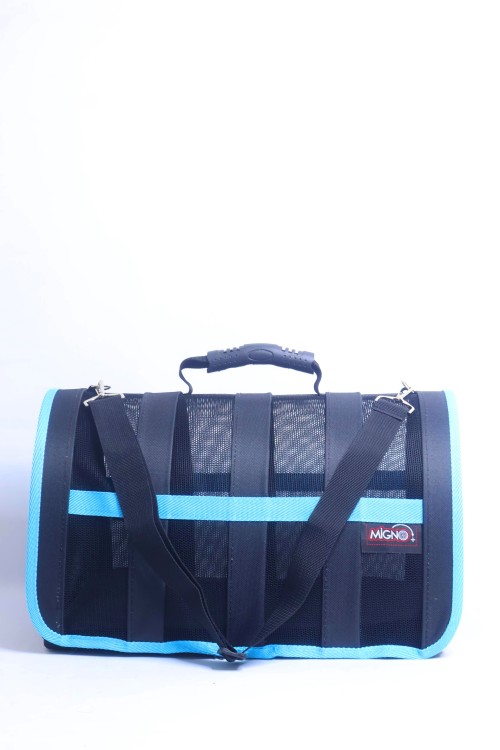 Migno Pet - 0542 220 38 06 | MİGNO Astra Fileli Model Kedi Köpek Taşıma Çantaları - Turkuaz