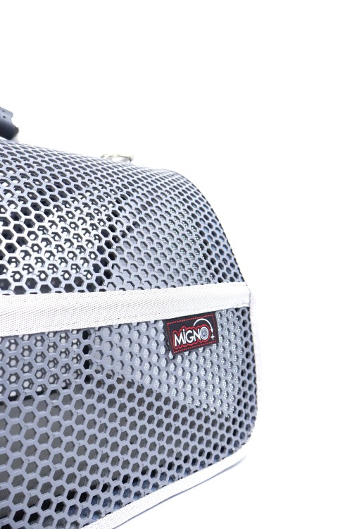 Migno Pet - 0542 220 38 06 | MİGNO FLYBAG Voyager Fileli Model Kedi Köpek Taşıma Çantaları - Gri